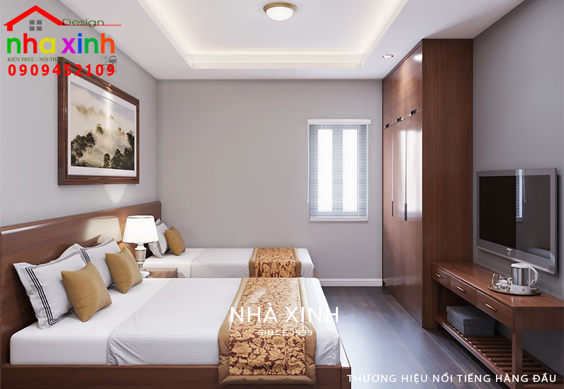 Phòng ngủ ưu tiên sử dụng nội thất gỗ tự nhiên