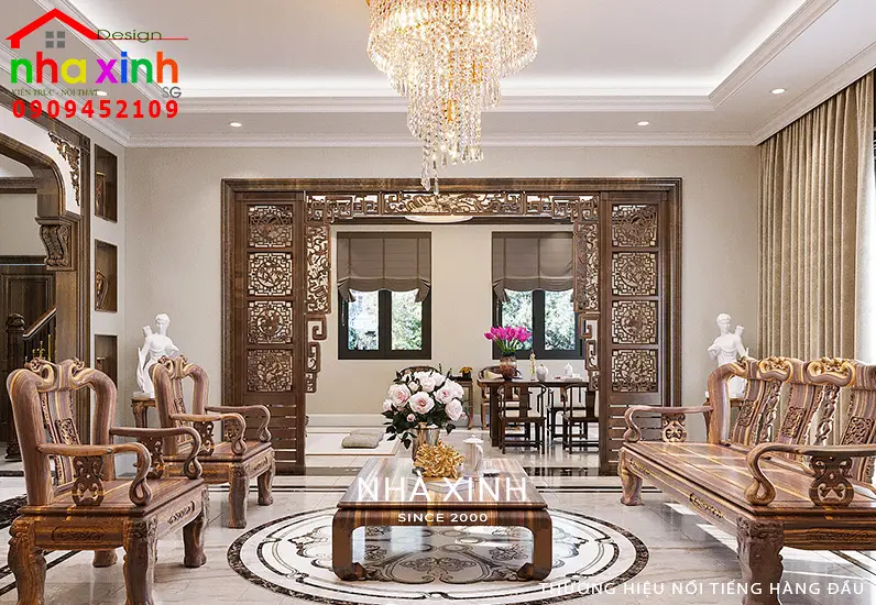 25+ mẫu thiết kế nội thất phòng khách biệt thự đẳng cấp - rcong.vn