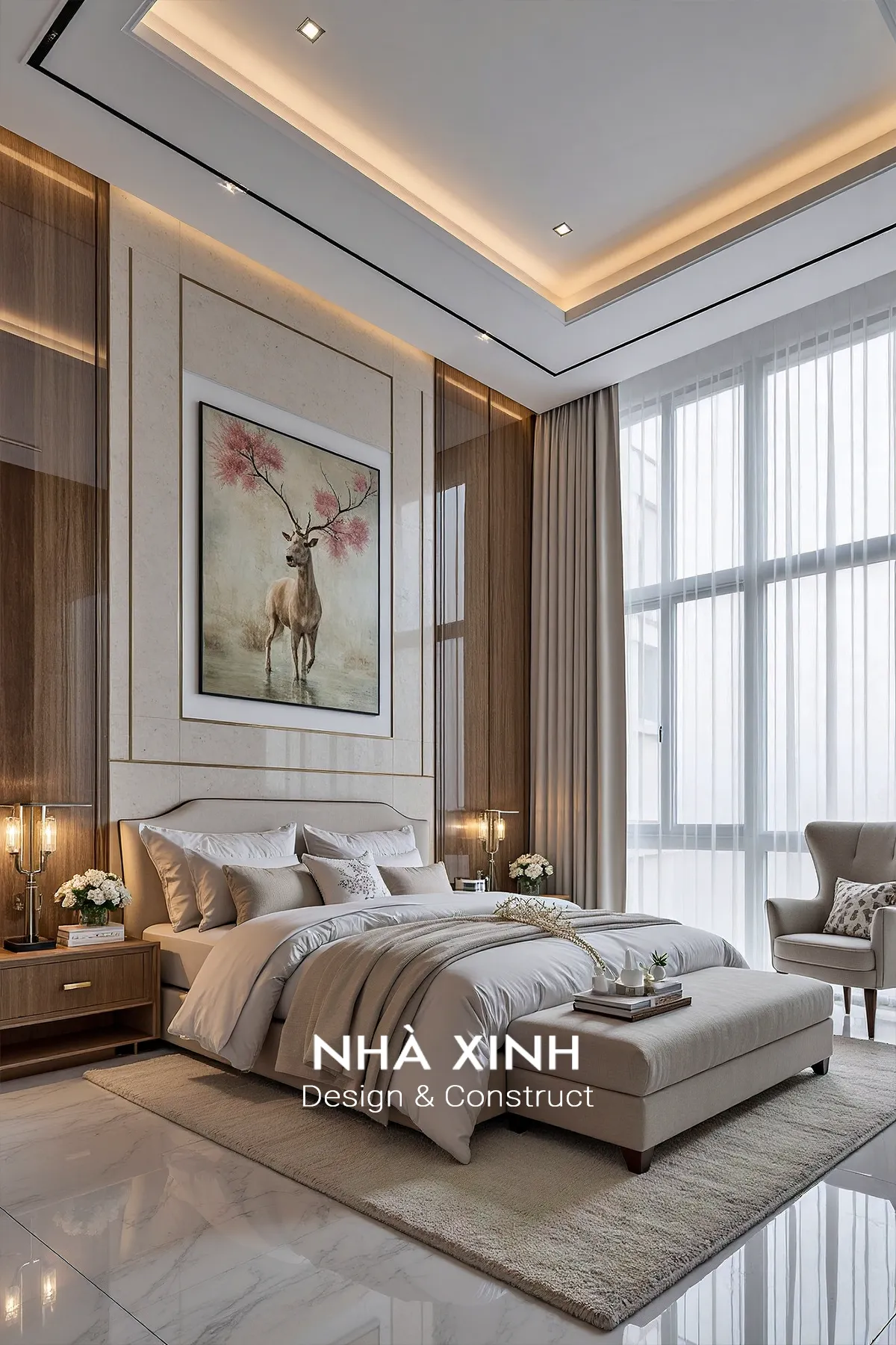 Phòng gym mini với gương