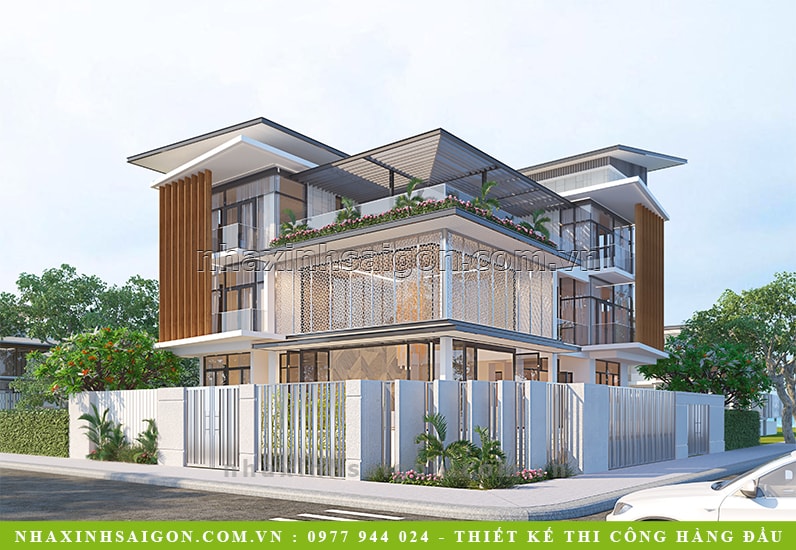 Mẫu Thiết Kế Biệt Thự 3 Tầng Tuyệt Đẹp 