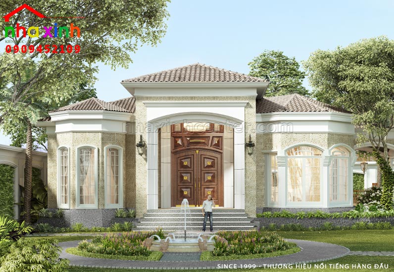 Thiết Kế Biệt Thự Cổ Điển Mái Ngói Đẹp | Ông Thức | Bình Dương | BT-118