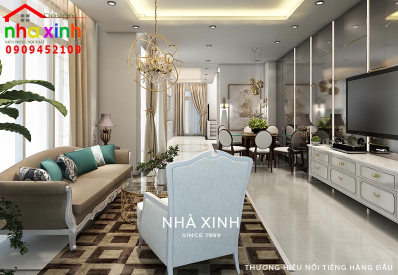 Thiết Kế Nội Thất Nhà Phố Có Hồ Bơi Trong Nhà | Ông Nhã | NT-181