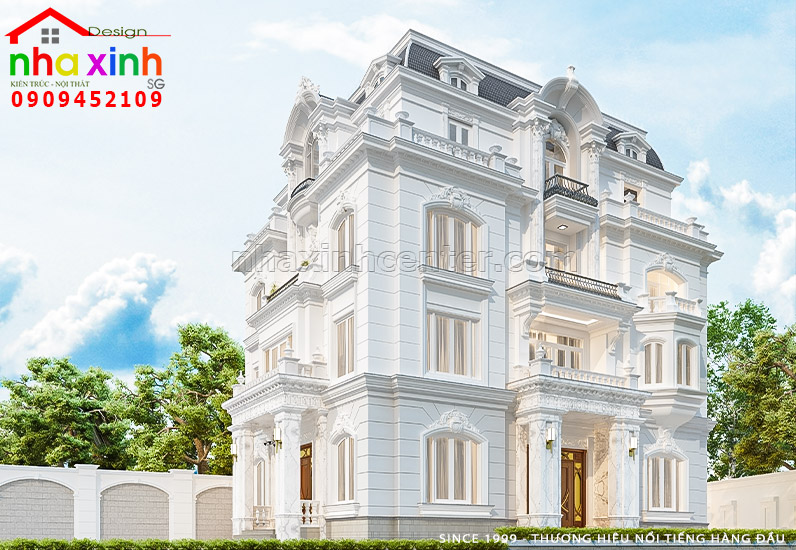 Mẫu Biệt Thự Châu Âu Sang Trọng | Chú Đức | Bà Rịa | BT-201