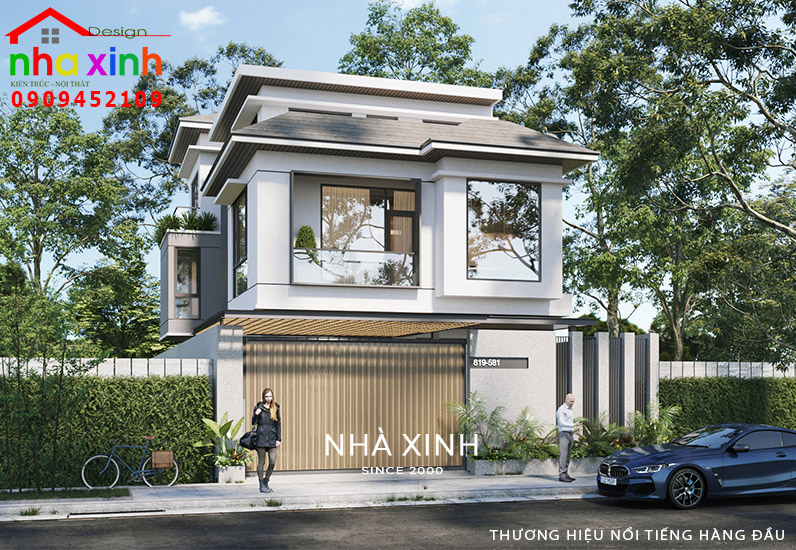 Mẫu thiết kế biệt thự 2 tầng nhà anh Dũng Thái Nguyên theo phong cách tân  cổ điển CÔNG TY CỔ PHẦN KIẾN TRÚC XÂY DỰNG VIỆT HOME
