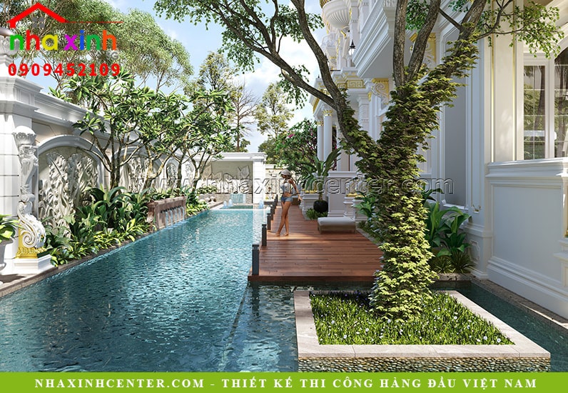 Thiết Kế Biệt Thự Cổ Điển Pháp Đẹp | 557 Triệu